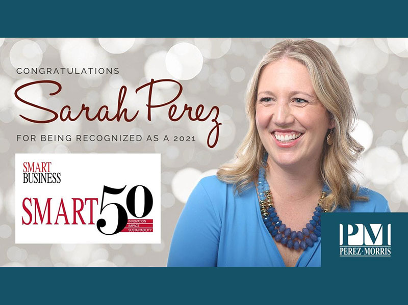 Sarah Perez Smart 50 Honoree graphic