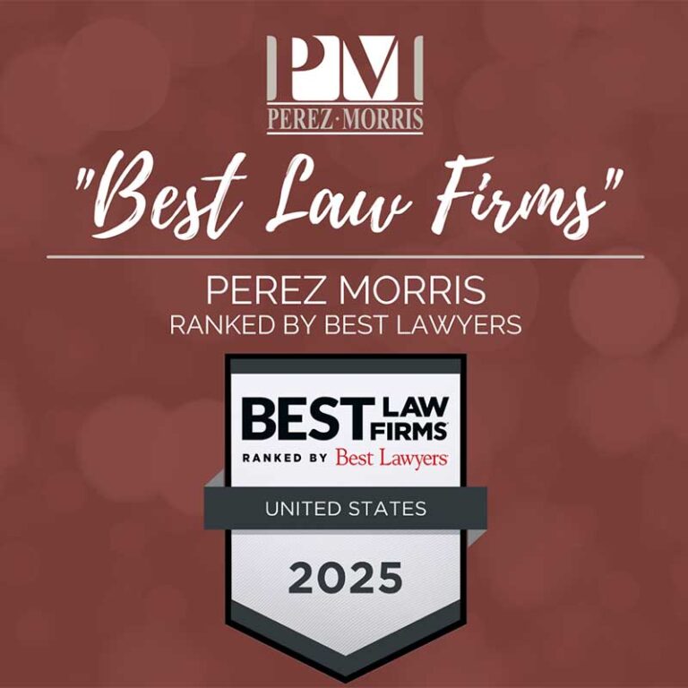 Perez Morris Best Law Firms badge